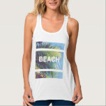 Låt oss gå till BEACH! Tank Linne Med Racerback<br><div class="desc">Låt oss gå till BEACH!</div>