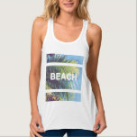 Låt oss gå till BEACH! Tank Linne Med Racerback<br><div class="desc">Låt oss gå till BEACH!</div>