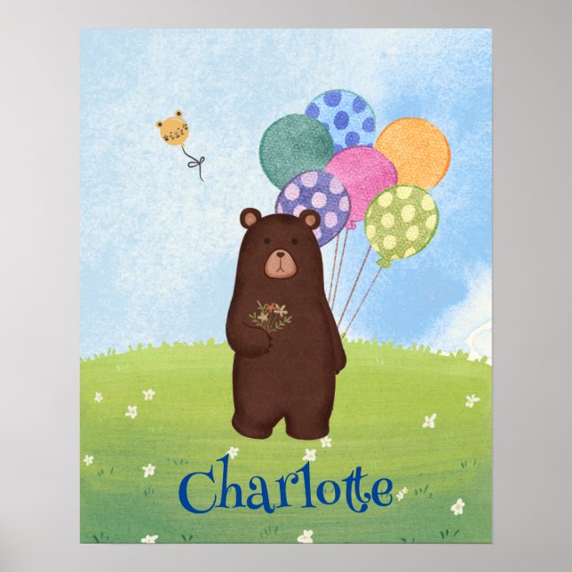 Låt oss gå till Party Bear Poster (Framsidan)