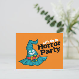 Låt oss Gå till Party-vykort för skräck Vykort