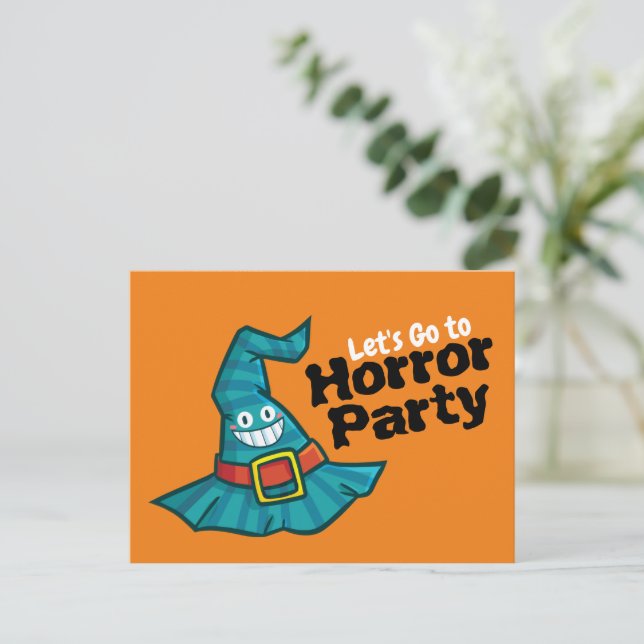 Låt oss Gå till Party-vykort för skräck Vykort (Stående Fram)