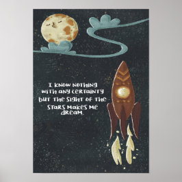 Låt oss Gå till Space Wall Art Poster