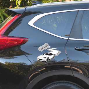 Låt oss gå till Sticker Car Klistermärken