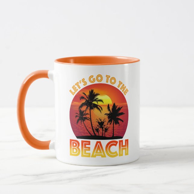 Låt oss gå till stranden mugg (Vänster)