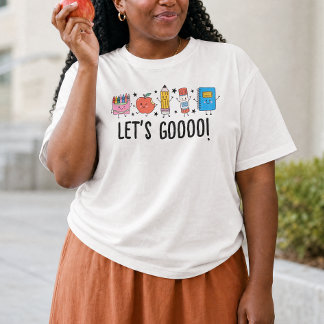 Låt oss gå tillbaka till skolan Söt klotter T Shirt