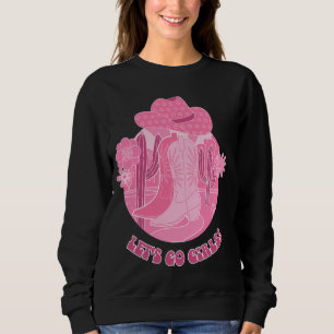 Låt oss gå tjejer Cowgirl Sängkammarparty T-shirt