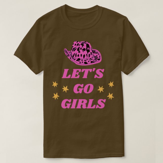 Låt oss gå tjejer kvinnor möhippa brud bröllop t shirt (Design framsida)