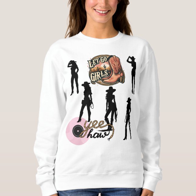 Låt oss gå tjejer t shirt (Framsida)