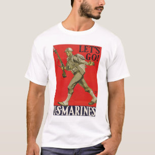 Låt oss gå! U.S. Marines. Tee Shirt