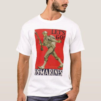 Låt oss gå! U.S. Marines. Tee Shirt