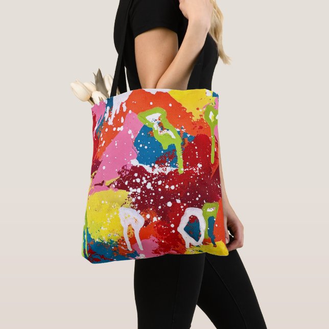 Låt oss gå ut med en bang-tote-bag tygkasse (Närbild)