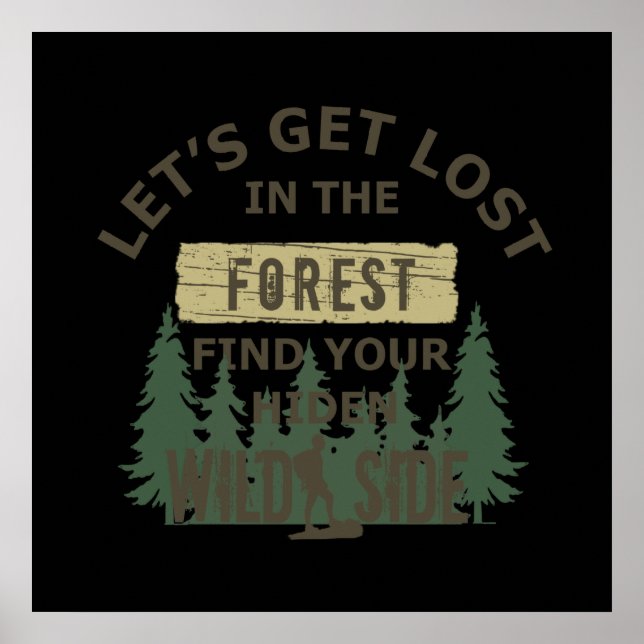 Låt oss gå vilse i skogen poster (Framsidan)