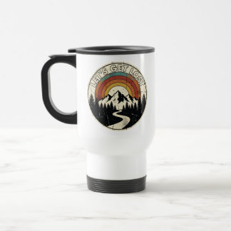 Låt oss gå vilse Retro Mountain Adventure Utomhus Resemugg