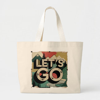 Låt oss Gå Vintage Classic Tote bag - Retro Jumbo Tygkasse