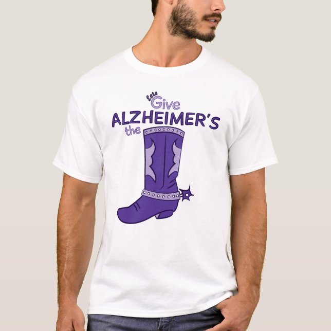 Låt oss ge Alzheimers skjortan för känga #1 T-shirt (Framsida)