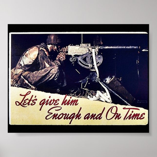 Låt oss Ge honom tillräckligt och i tid Poster (Framsidan)