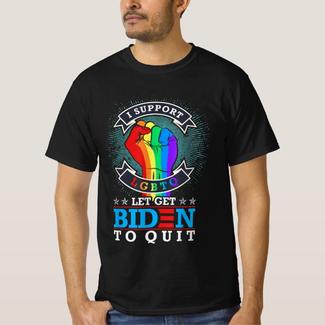 Låt oss ge upp konst. t shirt (Framsida)