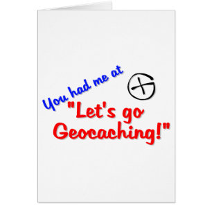Låt oss Geocache Hälsningskort