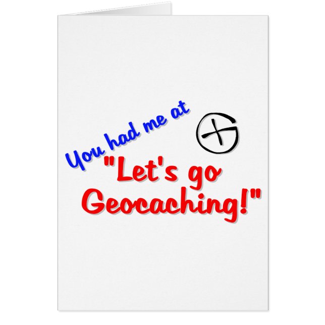 Låt oss Geocache Hälsningskort (Framsidan)