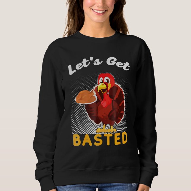Låt oss Get Bast Thanksgiving Costume Leg Turkey D T Shirt (Framsida)