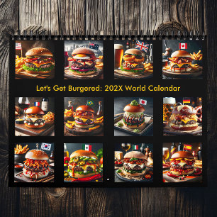 Låt oss Get Burgered: 2025/2026 World Calendar Kalender
