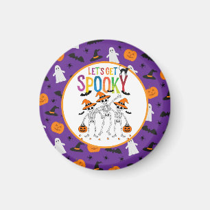 Låt oss Get Spooky Halloween Magnet
