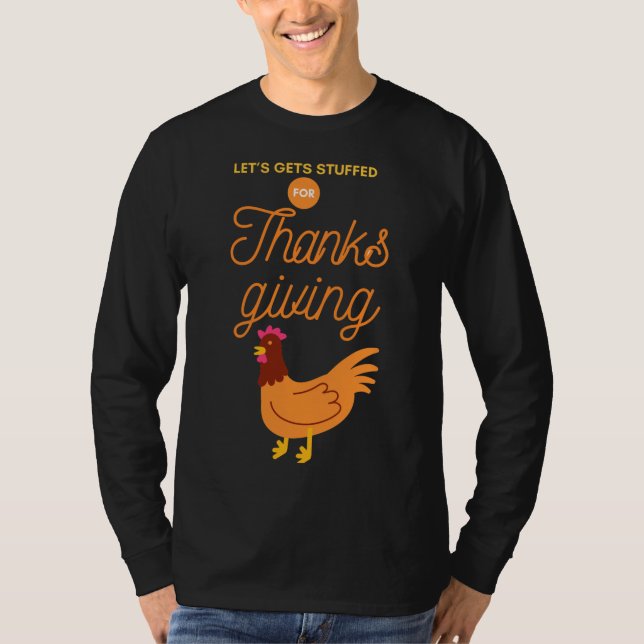 Låt oss Gets-Thanksgiving T-Shirt (Framsida)
