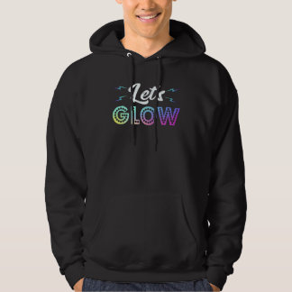 Låt oss Glöd Party Retro Färg design För Pojkar & Hoodie