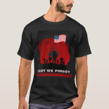 Låt oss glömma - minnesdag - T-Shirt-pris