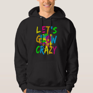 Låt oss Glow Crazy Glow Party 80s Retro Costume Pa Hoodie
