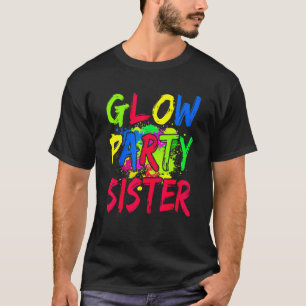 Låt oss Glow Crazy Glow Party 80s Retro Costume Pa T Shirt
