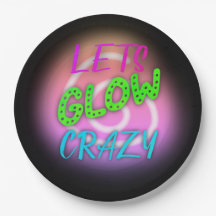 Låt oss Glow Crazy Neon Skating Birthday