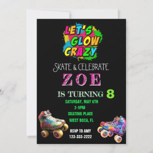 Låt oss Glow Crazy, nyfödd inbjudan