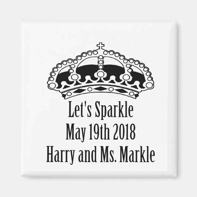 Låt oss gnistra Harry & Meghan 19 maj 2018 Magnet (Framsidan)