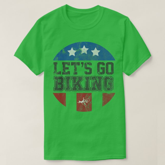 Låt oss Go Biking - Sarcastic Biker Älskare 734 T Shirt (Design framsida)