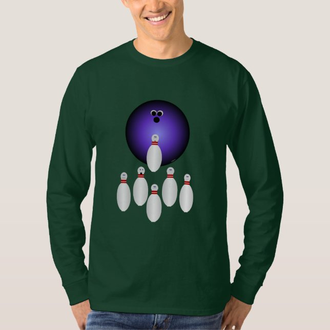 Låt oss Go Bowling Tshirt T Shirt (Framsida)