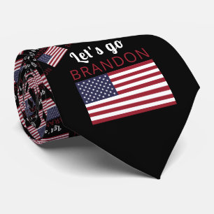 Låt oss go Brandon, amerikansk Flagga Slips
