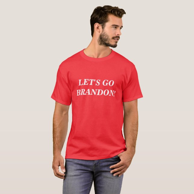 Låt oss Go Brandon Anti Joe Biden T-shirt (Hel framsida)
