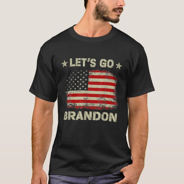 Låt oss Go Brandon Apparel Meme Co T Shirt (Framsida)