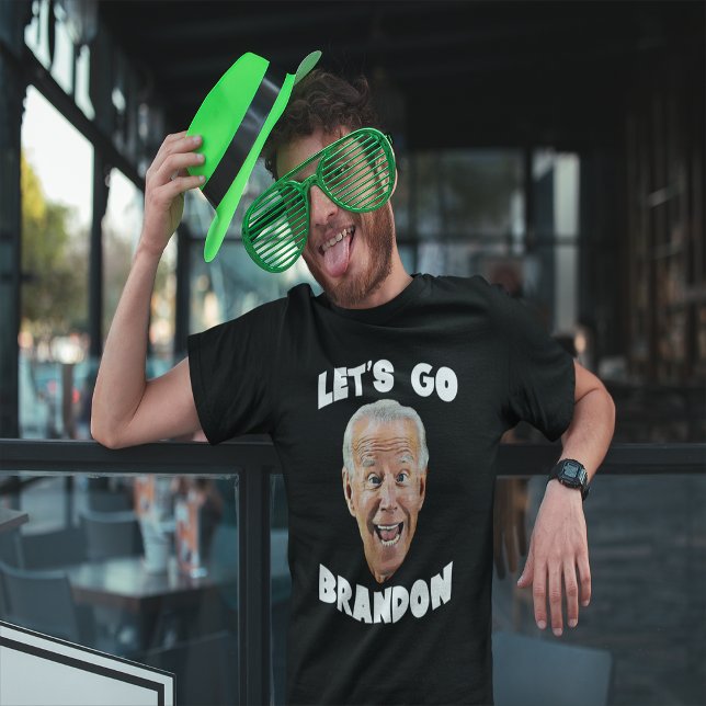 LÅT OSS GO BRANDON BIDEN FUNNY ANSIKTE Anti Biden T Shirt (Skapare uppladdad)