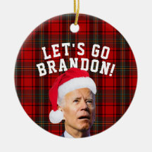 Låt oss Go Brandon Biden jul Ornament Funny