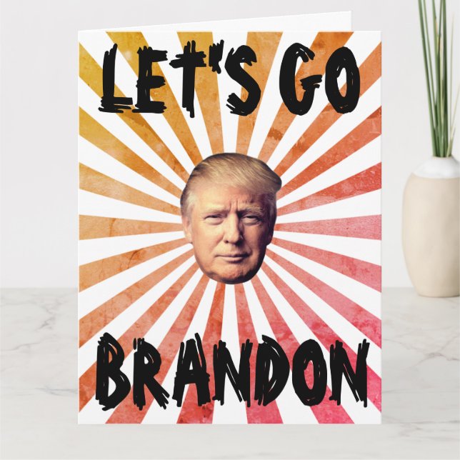 LÅT OSS GO BRANDON BIG BIRTHDAY Card Kort (Framsida)