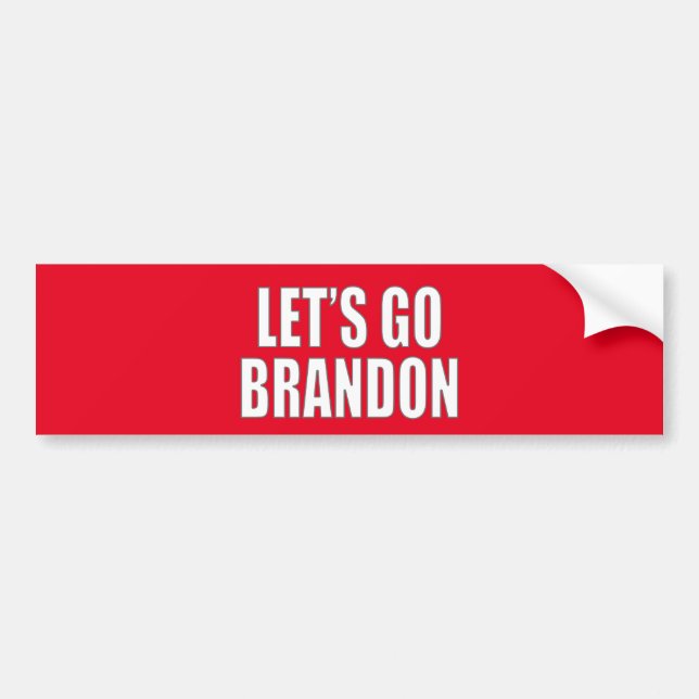 Låt oss Go Brandon Bildekal (Framsidan)