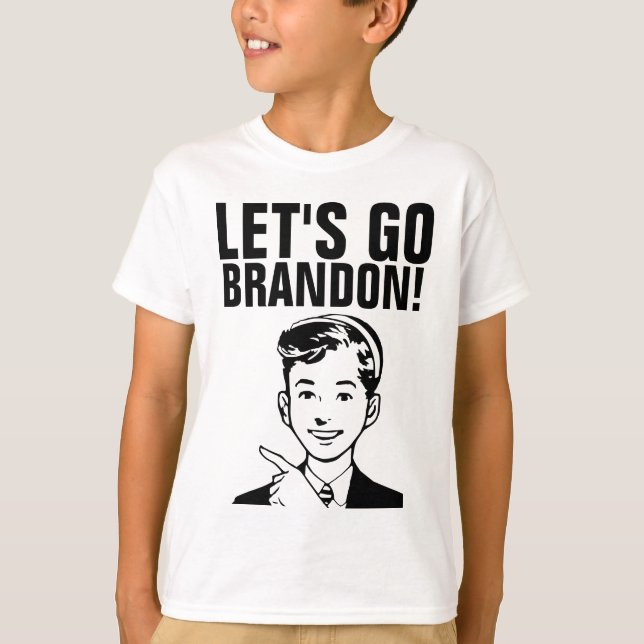 LÅT OSS GO BRANDON! BOYS T-Shirts (Framsida)