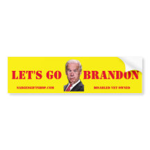 LÅT OSS GO BRANDON BUMPER STICKER