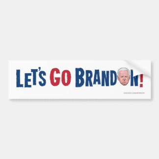 Låt oss Go Brandon Bumper Sticker Bildekal