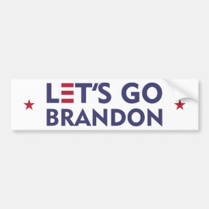 Låt oss Go Brandon Bumper Sticker Bildekal
