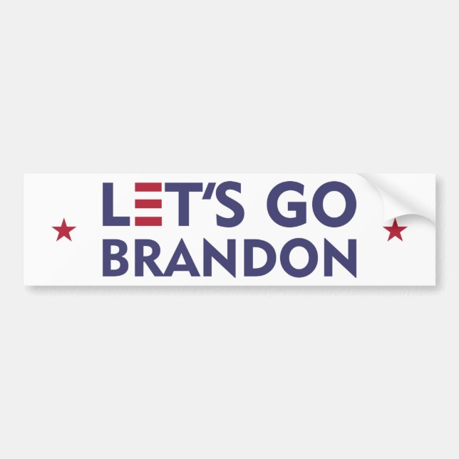 Låt oss Go Brandon Bumper Sticker Bildekal (Framsidan)