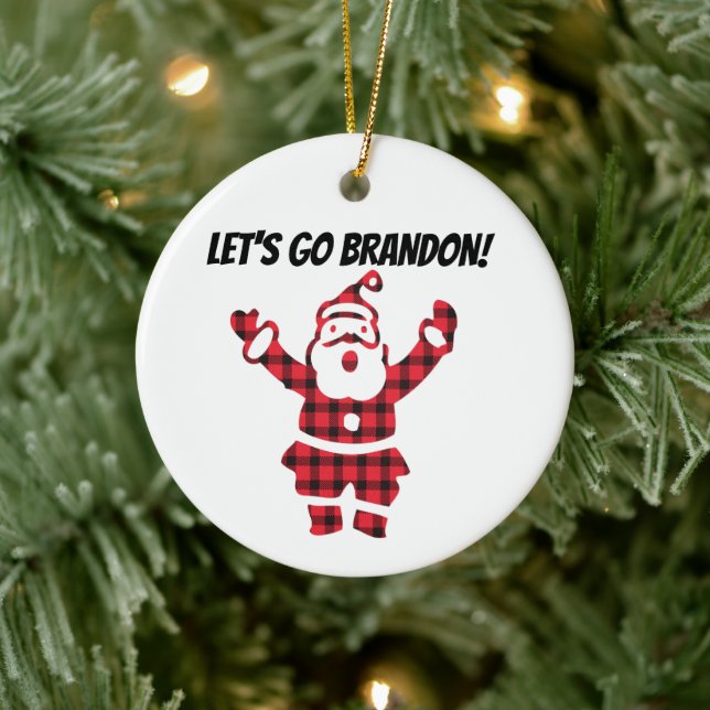 LÅT OSS GO BRANDON! CHRISTMAS ORNAMENT (Träd)