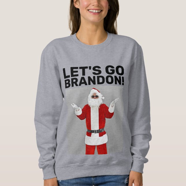 LÅT OSS GO BRANDON! CHRISTMAS T-SHIRTS SWEATSHIRTS (Framsida)